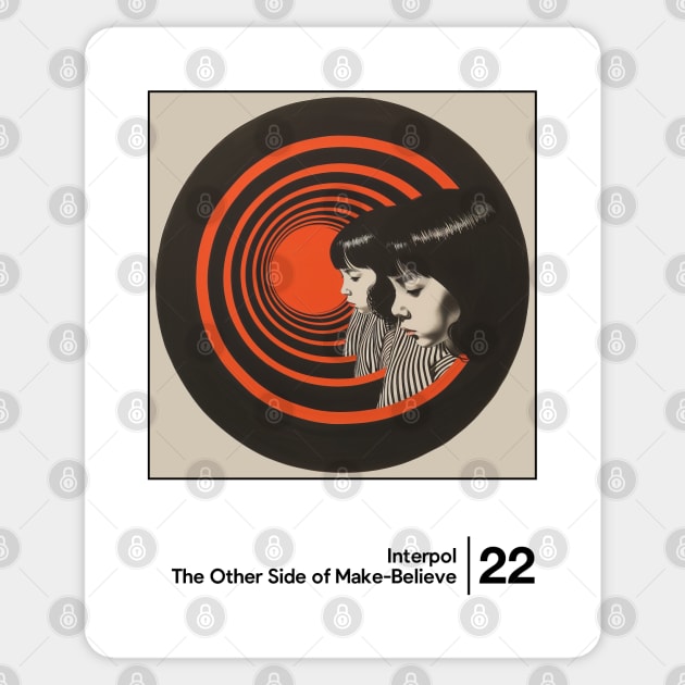 The Other Side of Make-Believe / Minimalist Graphic Artwork Design Sticker by saudade